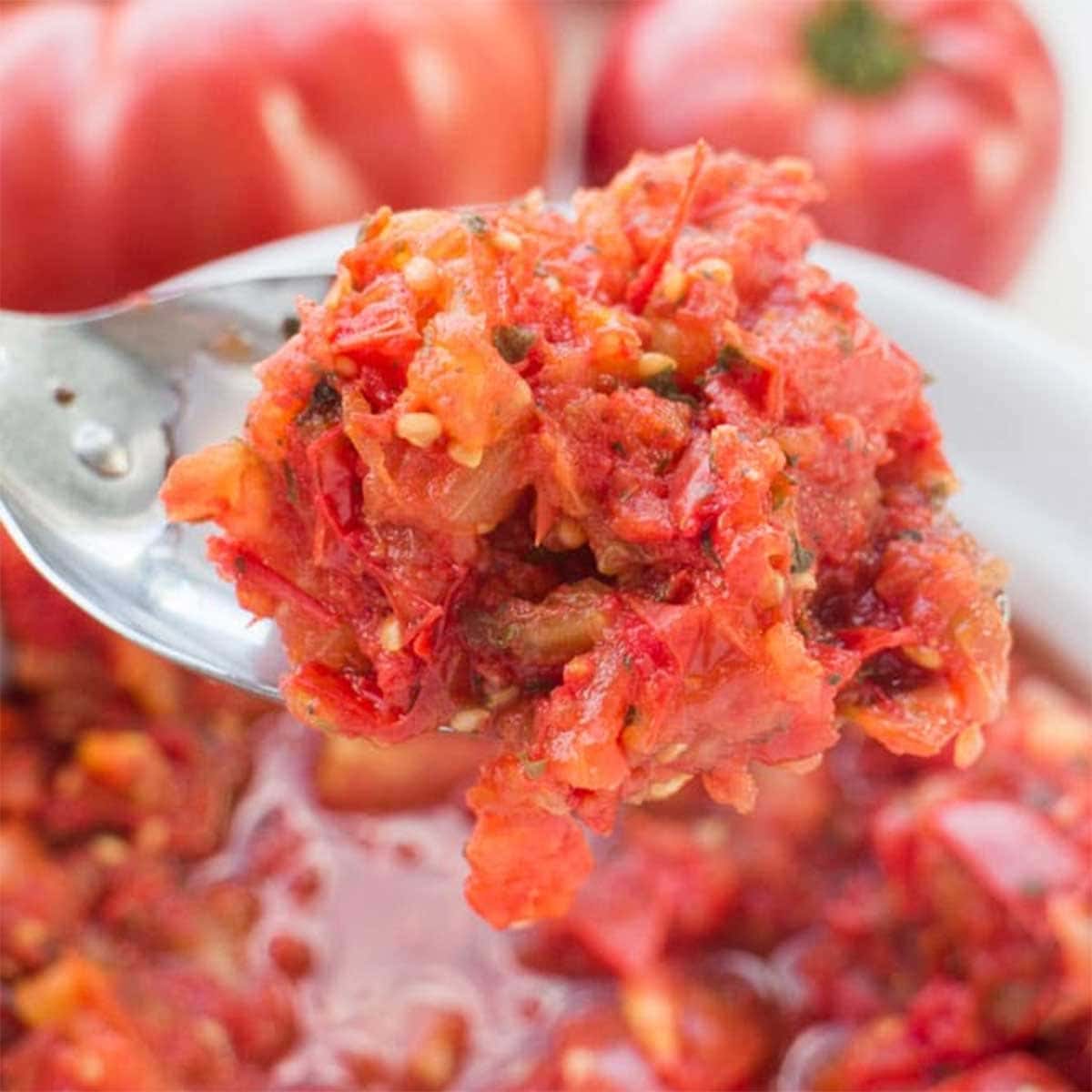 Skip the Boil: Easy Marinated Italian Diced Tomatoes, No Peeling